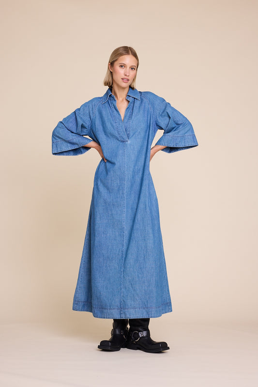 Line of Oslo Momo Kjole Denim