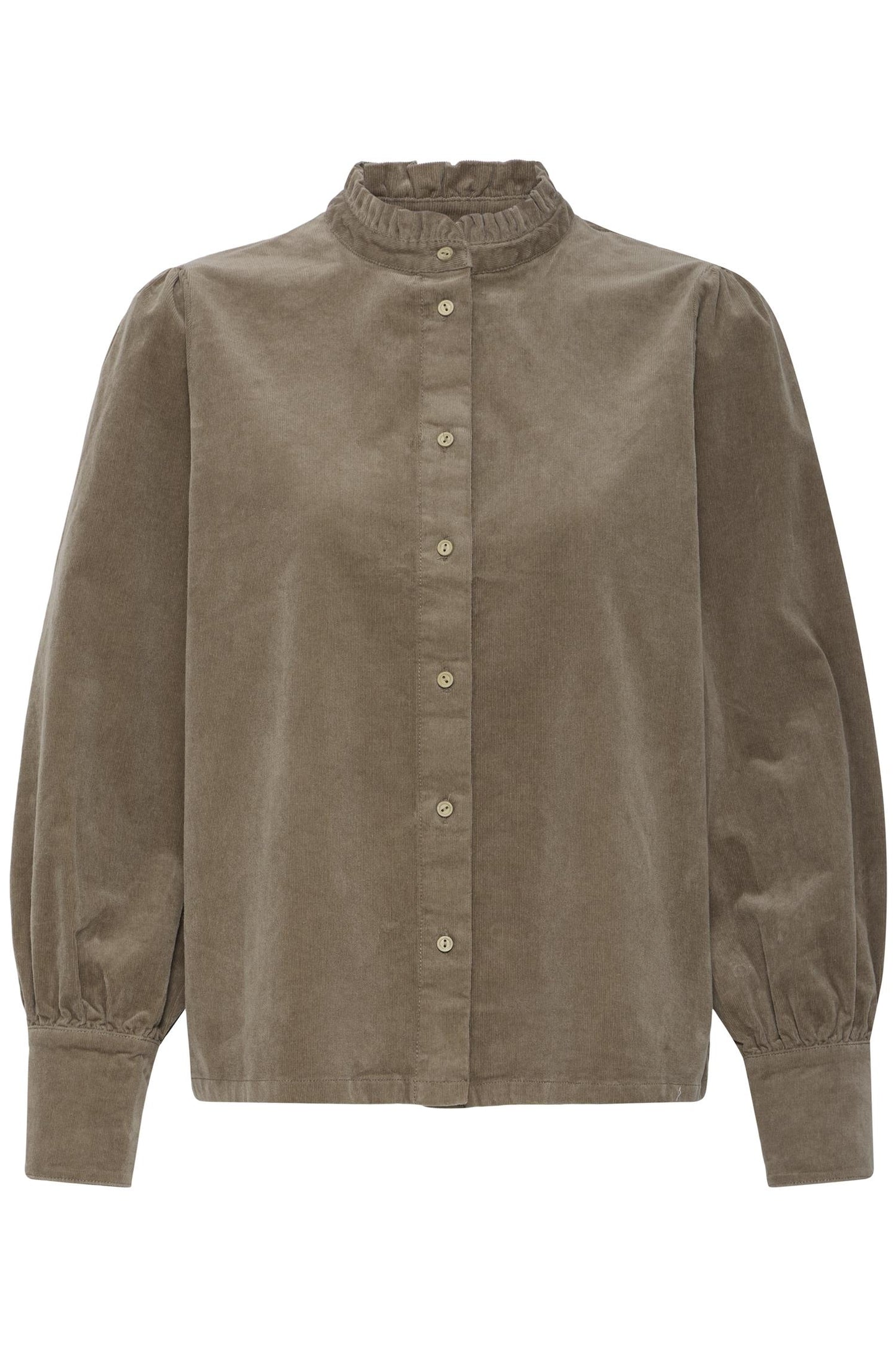 Pulz Sally Feminin LS Shirt Walnut