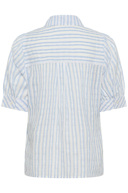 Culture Hena Shadia Shirt Blue/White Stripe