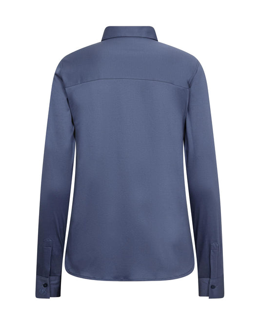 Mos Mosh Tina Jersey Shirt Crown Blue