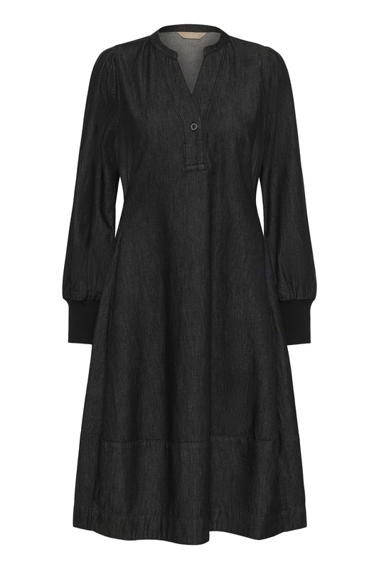 Culture Allura Arpa Rib Dress Black Wash
