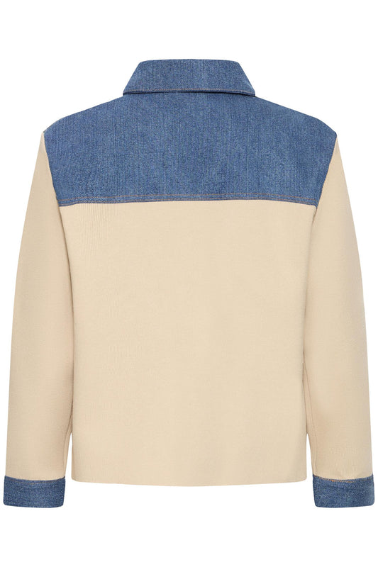 Pulz Molly Cardigan White Pepper