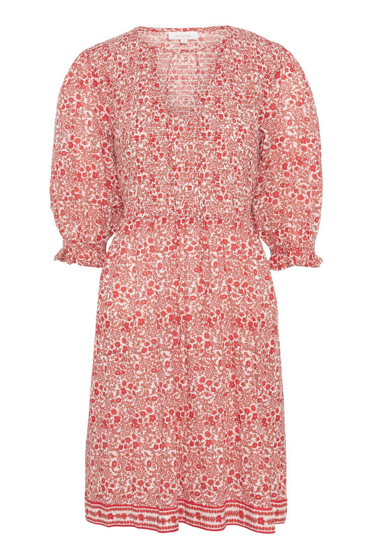 Rah Oslo Ella Smock Dress Red Print
