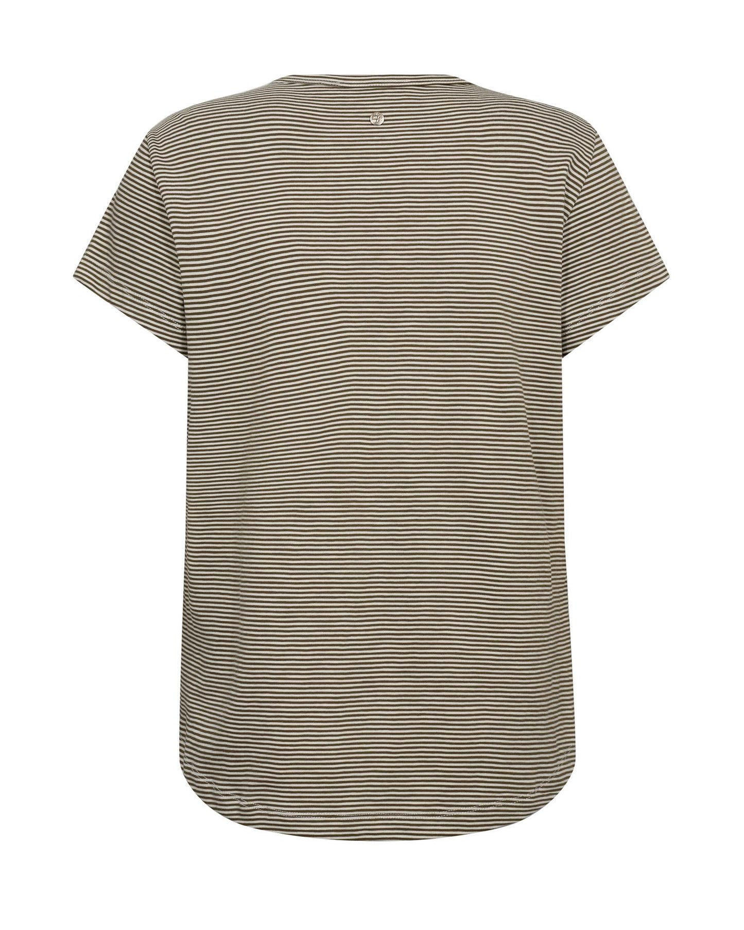 Mos Mosh Camp o-ss Stripe Tee Burnt Olive