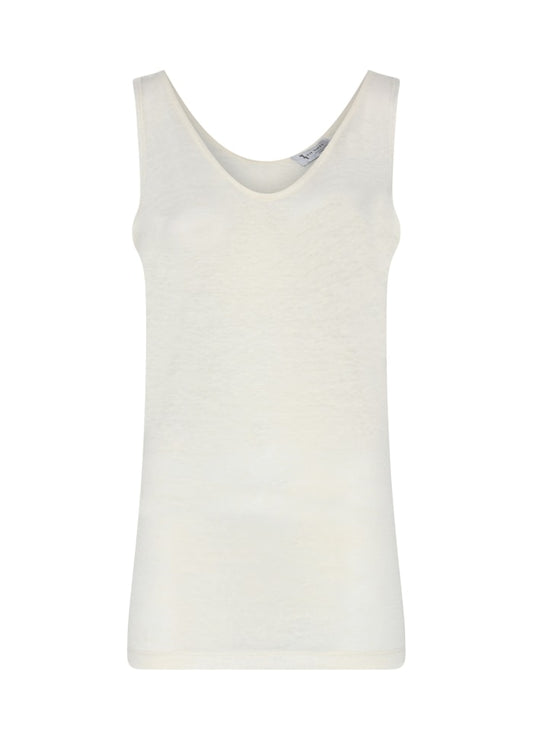 Tif Tiffy Linen Top Off White