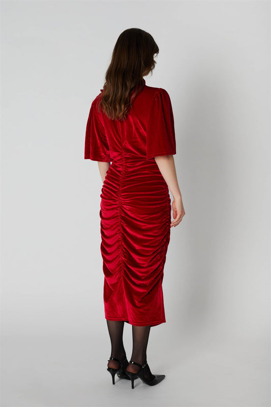 Rue de Femme Lena Dress Deep Red