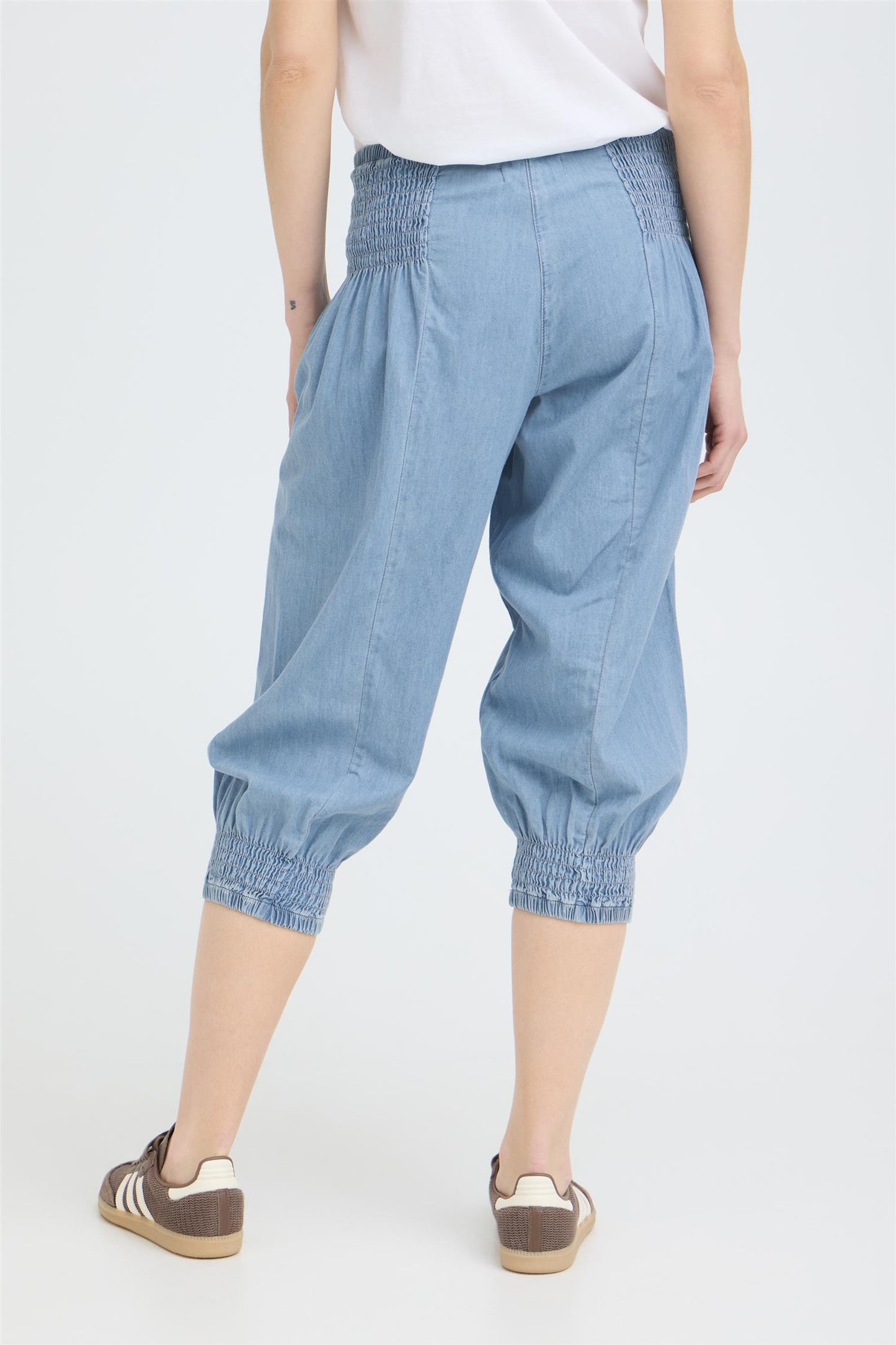 Pulz Jill Denim Capri Light Blue