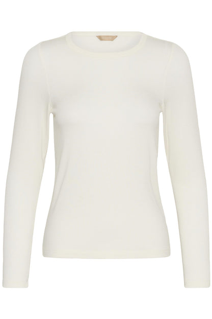 Culture Nia Juliet LS T-shirt White