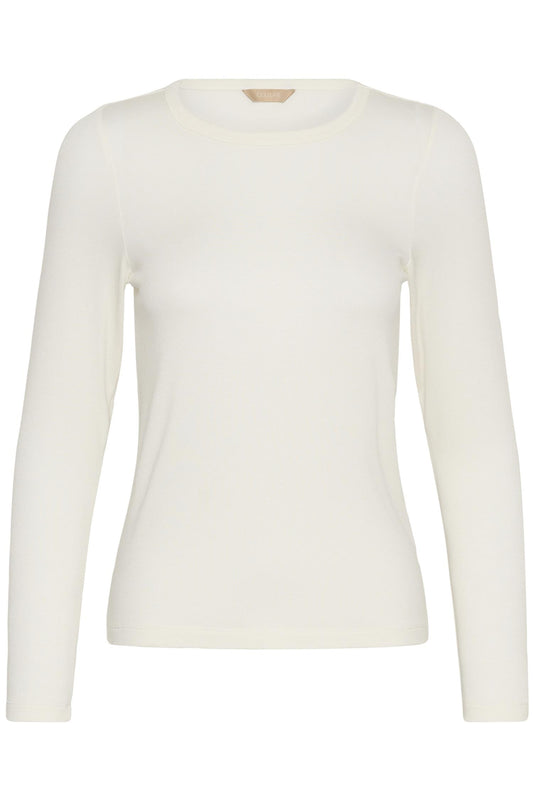 Culture Nia Juliet LS T-shirt White