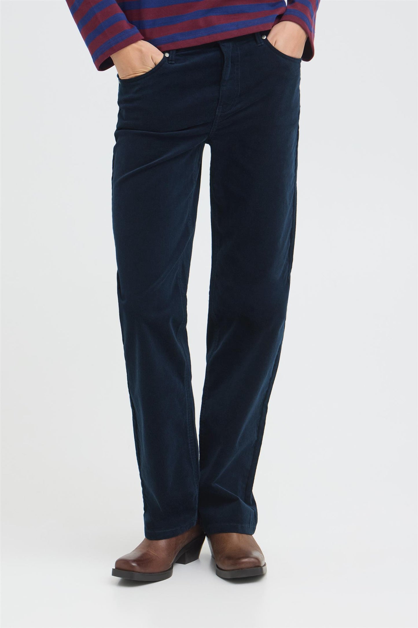 Pulz Sally Pant Straigt Leg Dark Sapphire