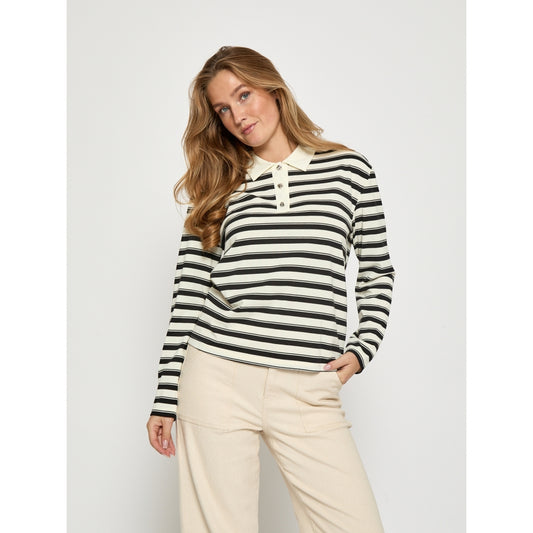 Peppercorn Marielle Polo T-shirt Whitecap