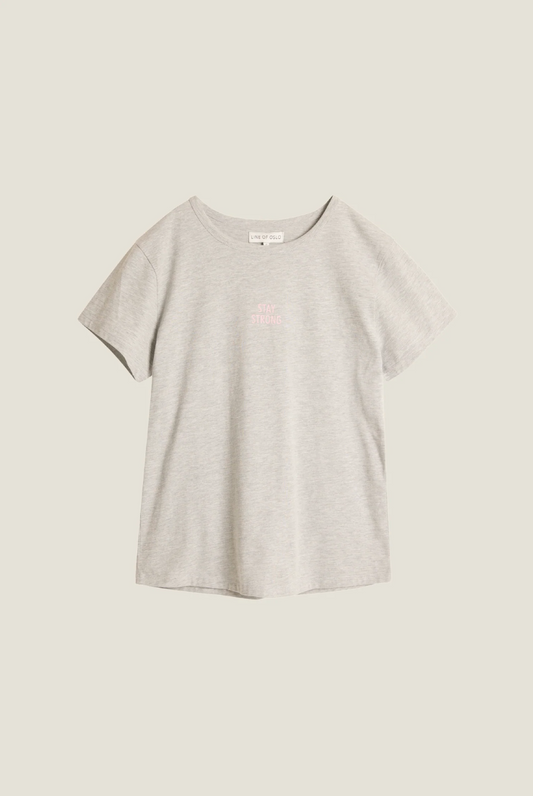 Line of Oslo Hope T-shirt Grey Melange