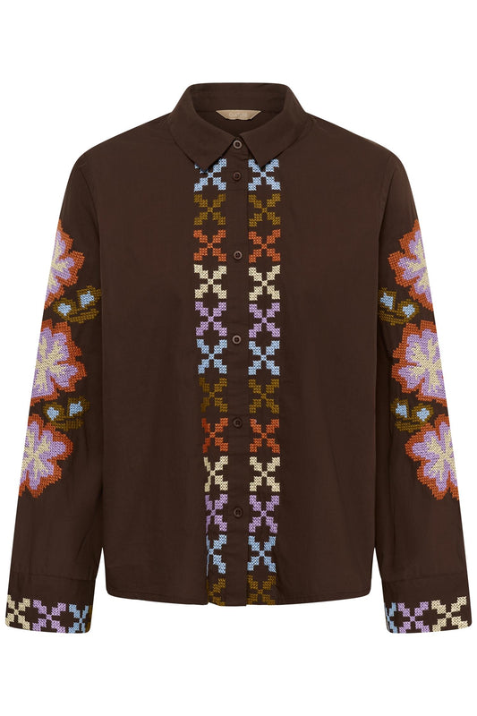 Culture Breezy Shirt Coffee Bean Violet