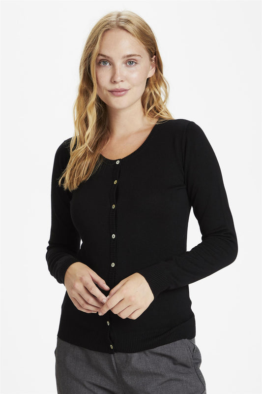 Culture Annemarie Knit Cardigan Black