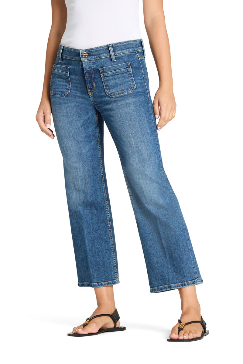 Cambio Tess Pocket Cropped Summer Glam Used