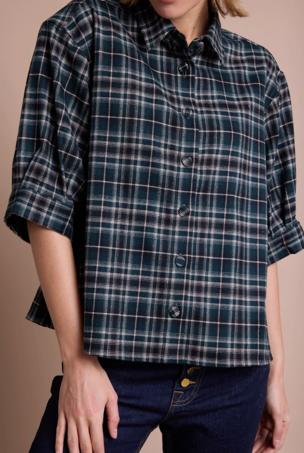 Line of Oslo Girl Check Green