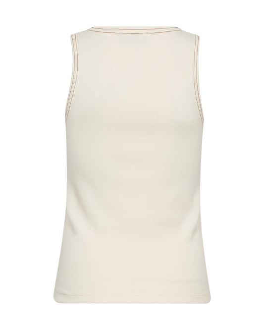 Mos Mosh Ara Rib Tank Top Ecru