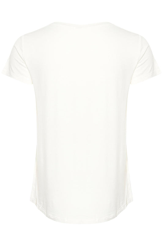 Culture Poppy V-neck T-Shirt Spring Gardenia