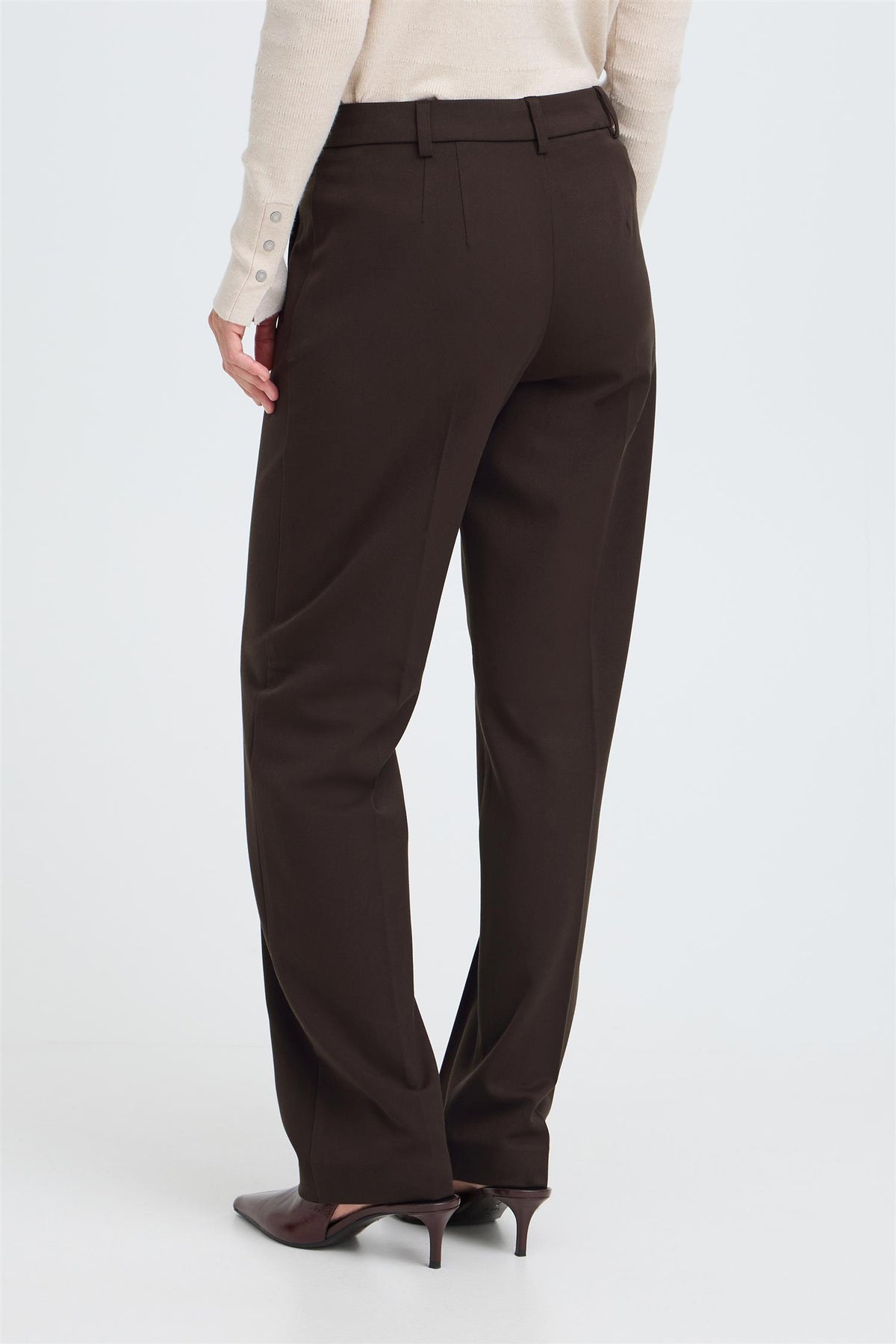 Pulz Leonora HW Pant Full Lenght Espresso