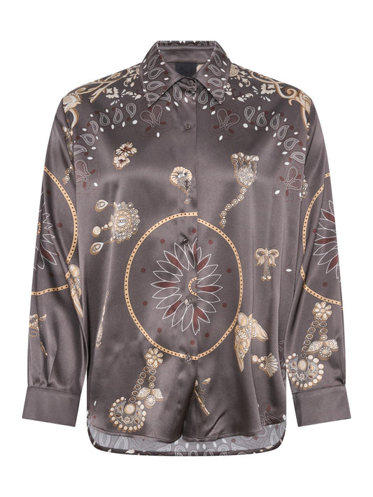 Ane Mone Oline Printed Blouse Cappuchino