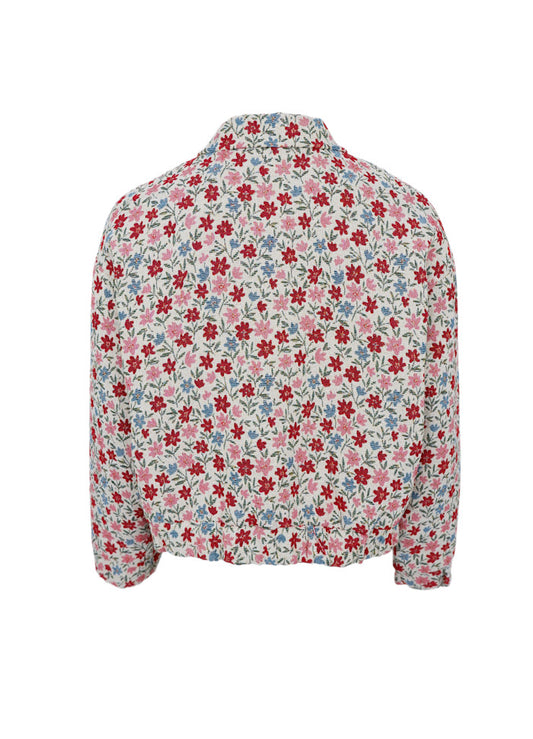 Black Colour FairyRose Bomberjacket Summer Floral