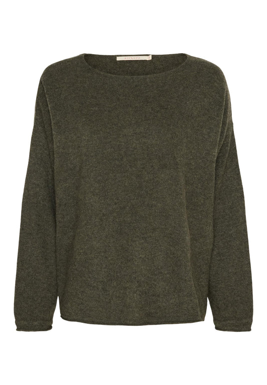 Notyz Mira Pure Cashmere Pullover Army