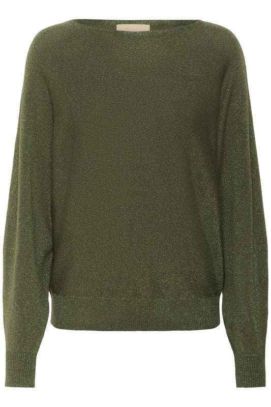 Culture Fay Batwing Jumper Olive Night