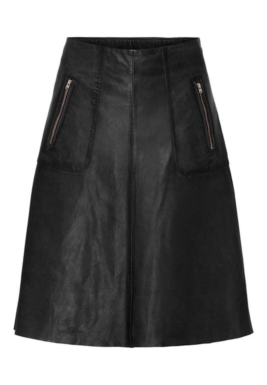 Notyz Skirt W/ Zip Black