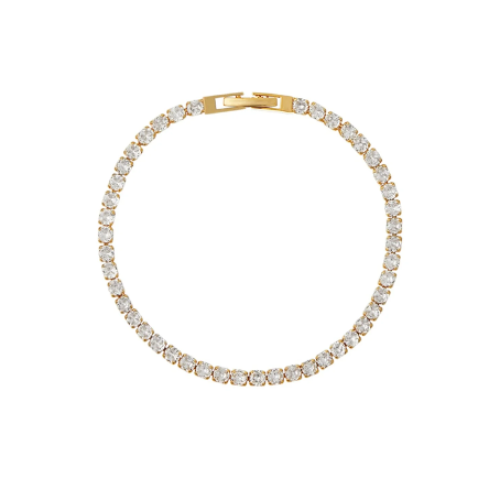 Orelia Crystal Tennis Bracelet Gold