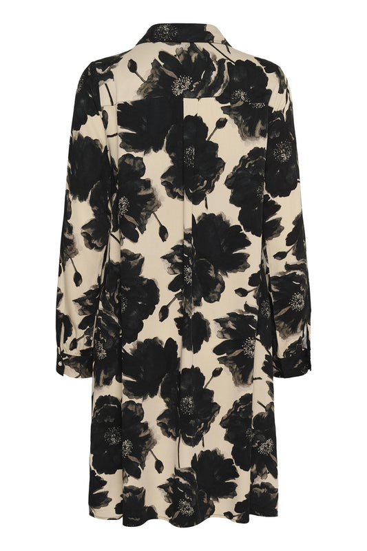 Culture Rachel Elitha Short Dress Black Flower