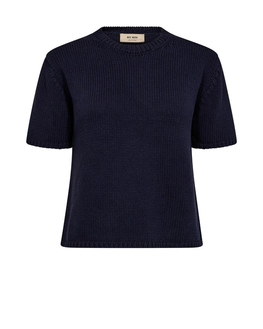 Mos Mosh Arin SS Cotton Knit Maritim Blue