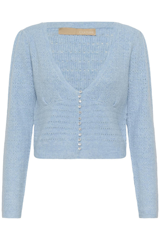 Culture Julietta Cardigan Cashmere Blue