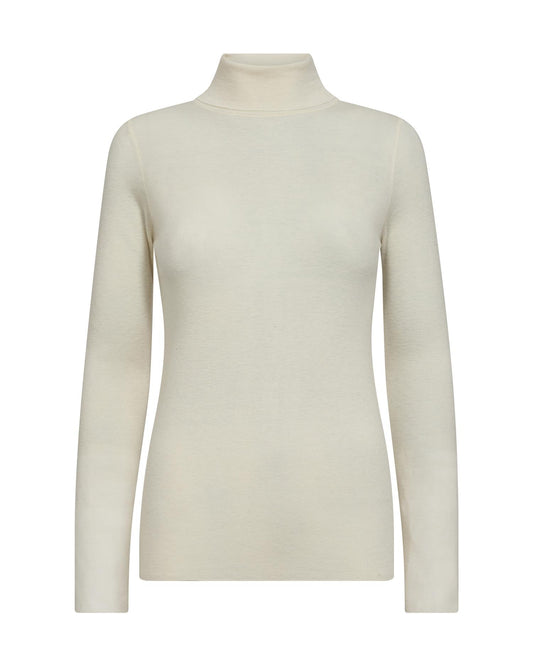 Mos Mosh Bouch Rollneck Knit Ecru