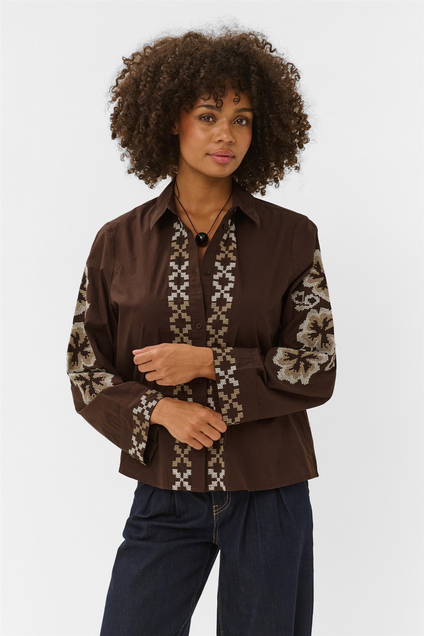 Culture Breezy Shirt Coffee Bean White