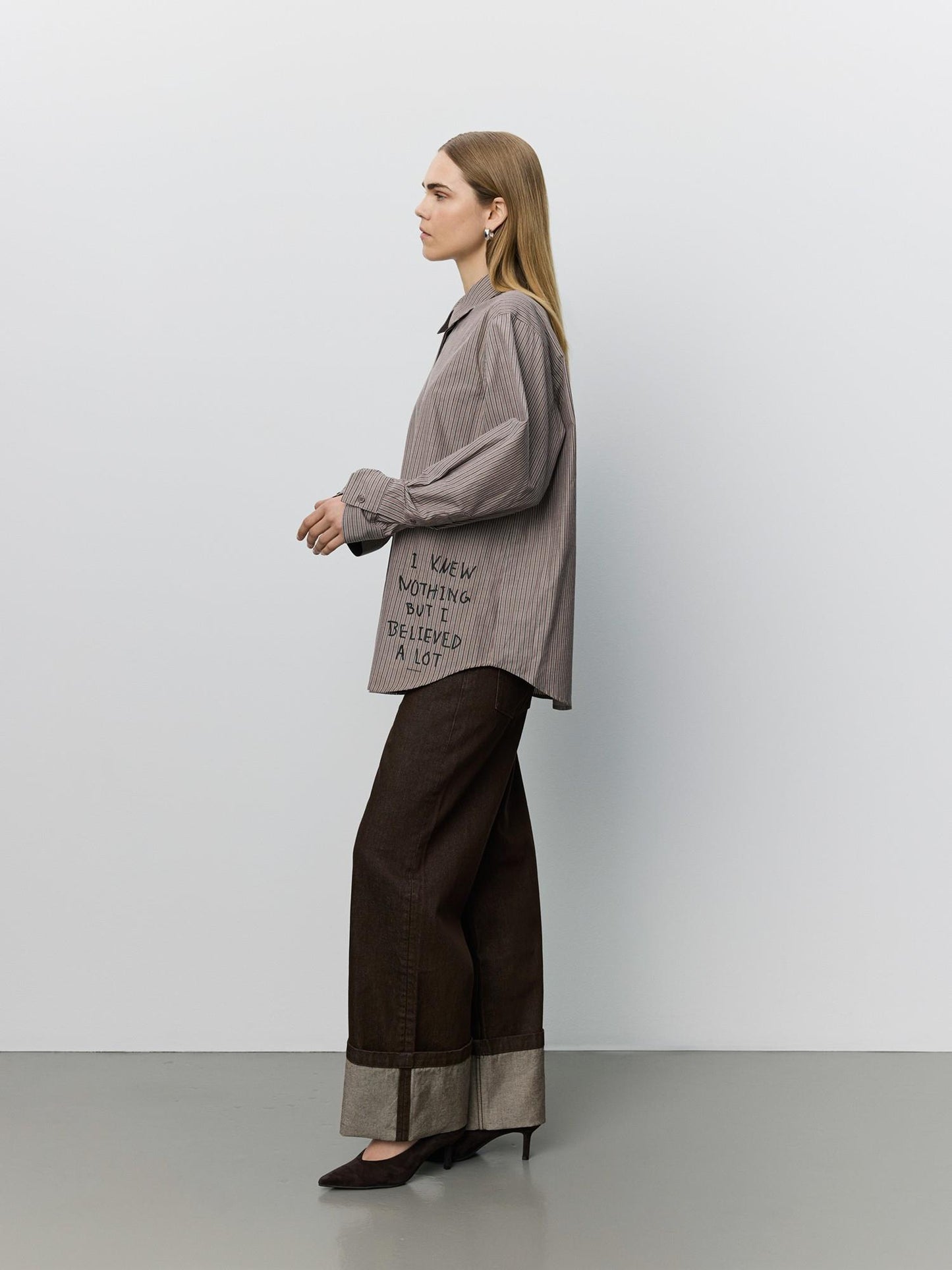 Sofie Schnoor Abby Moomin Shirt Brown Striped