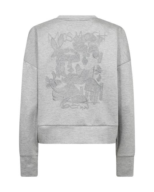Mos Mosh Bernat LS Sweat Shirt Grey
