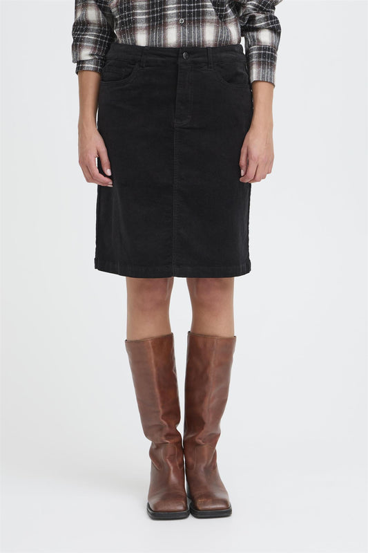 Pulz Sally Skirt Black