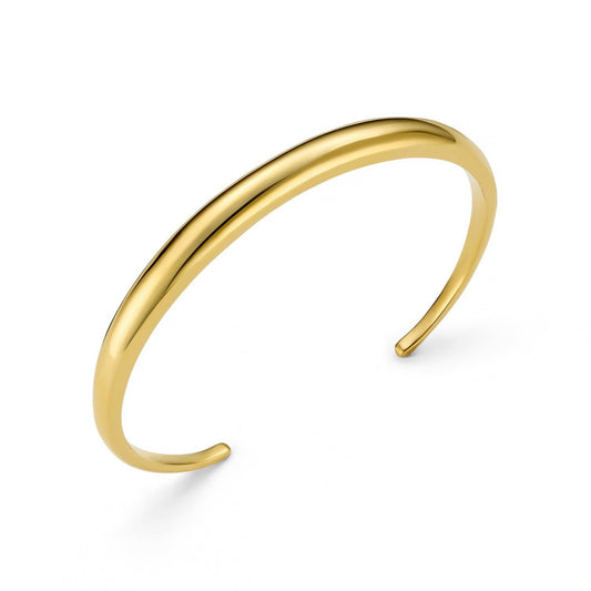 Orelia Polished Bangle Gold