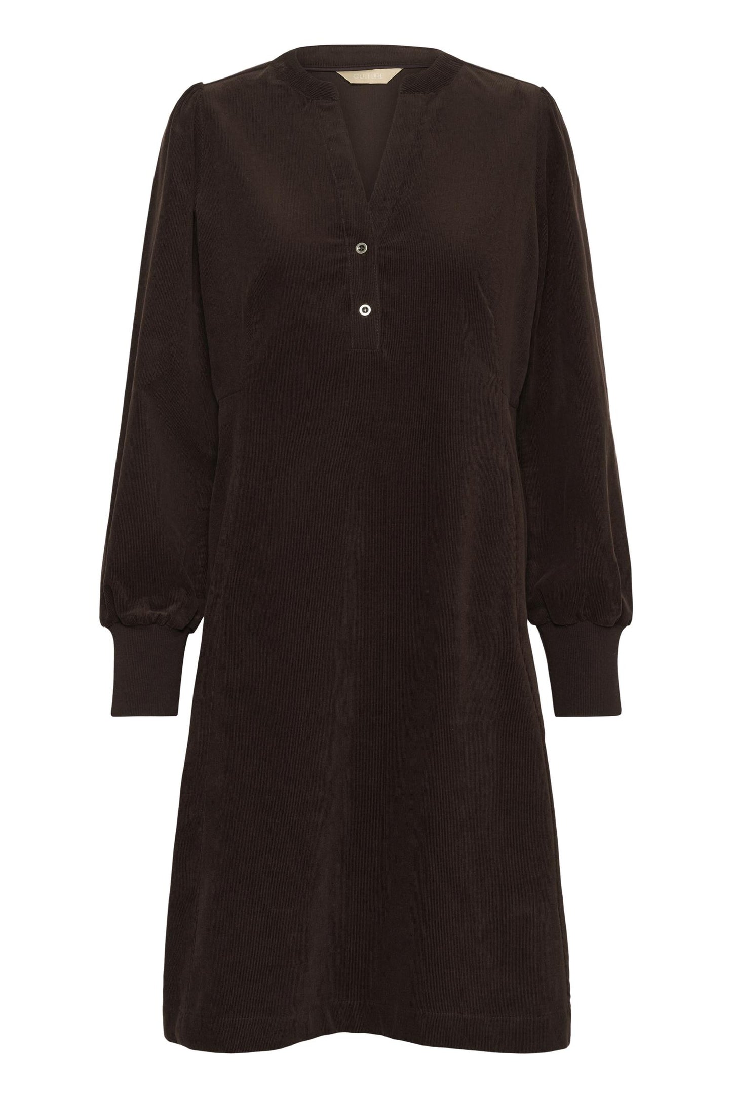 Culture Ula Rhaena LS Dress Coffee Bean