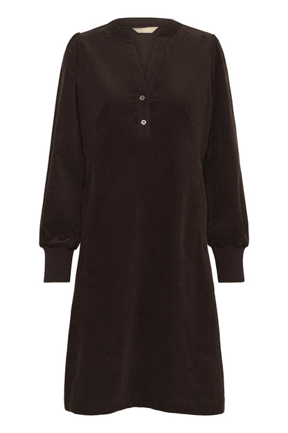 Culture Ula Rhaena LS Dress Coffee Bean