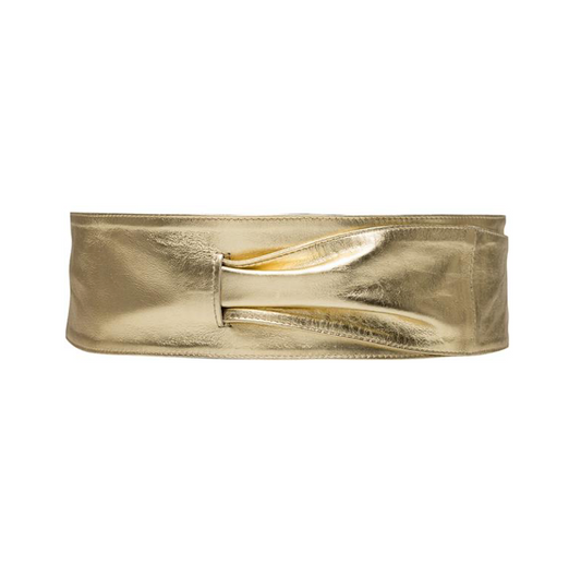 Depeche Waist Belt Gold Metallic