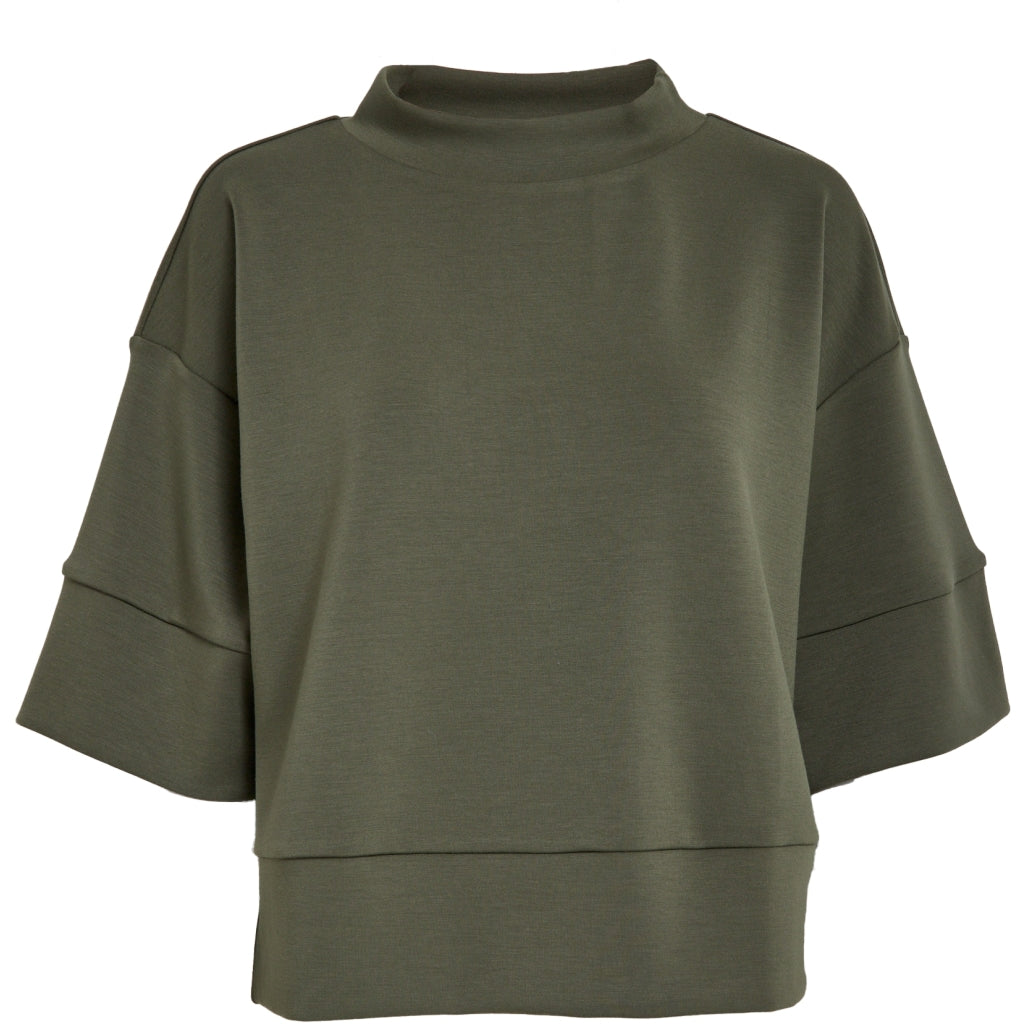 Peppercorn Dicette Half Sleeve Blouse Grape Leaf