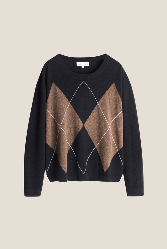 Line of Oslo Luca Jacquard Black/brown
