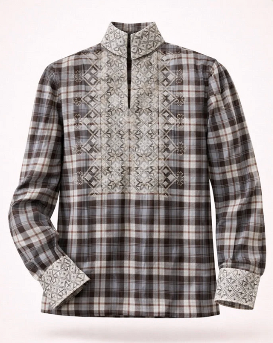 Nord Nordlys Bluse Flanell u/ Puff