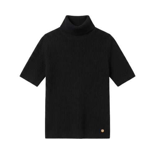 Rah Oslo Rib T-Shirt Soft Wool Charcoal