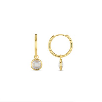 Orelia Crystal Drop Mid Hoop