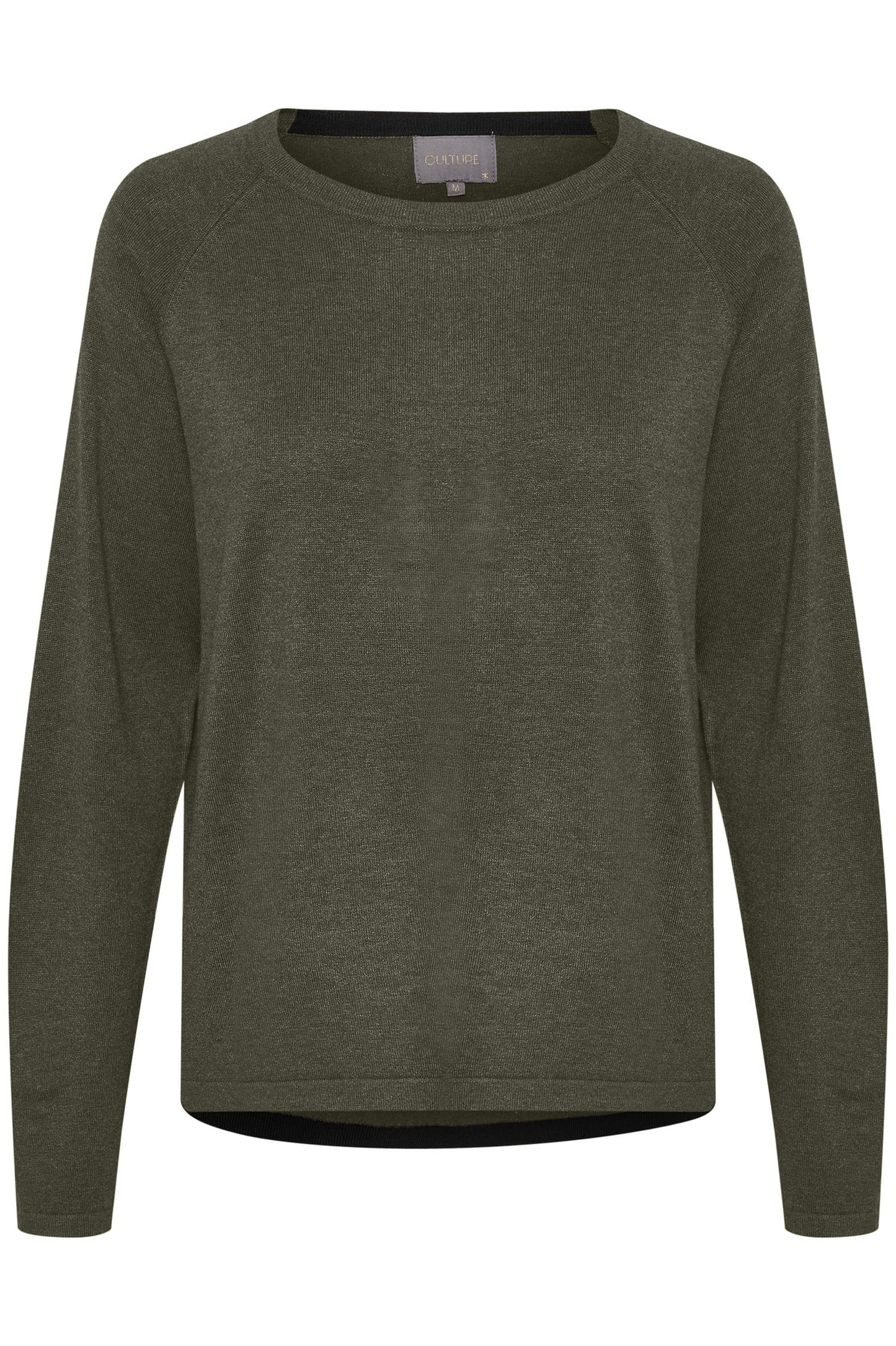 Culture AnneMarie Solid Jumper Olive Night Melange
