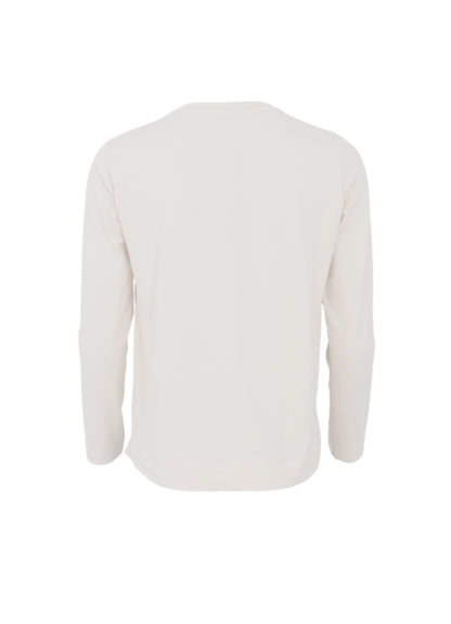 Black Colour May LS Tee Off White