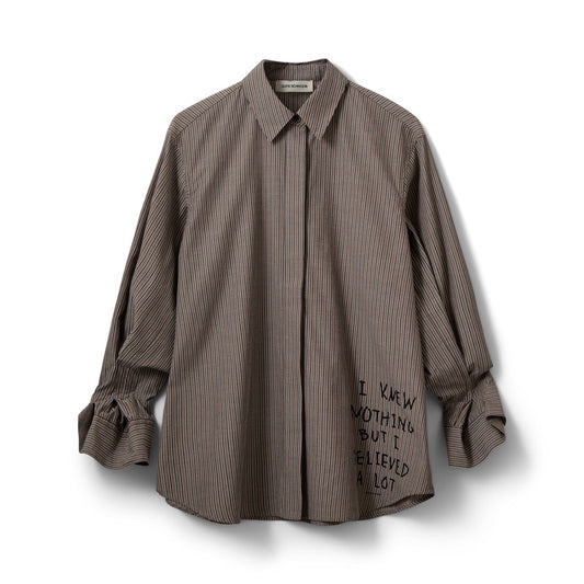 Sofie Schnoor Abby Moomin Shirt Brown Striped