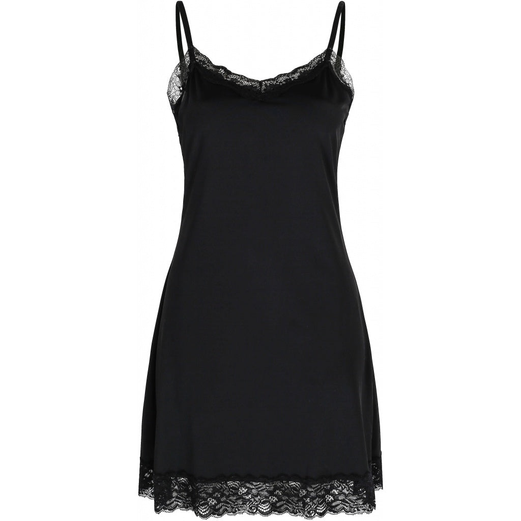 Close to my Heart Slip Lace Dress Black